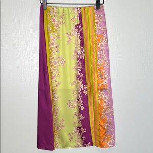 NWT Anthropologie Current Air Floral Multicolor Midi Skirt